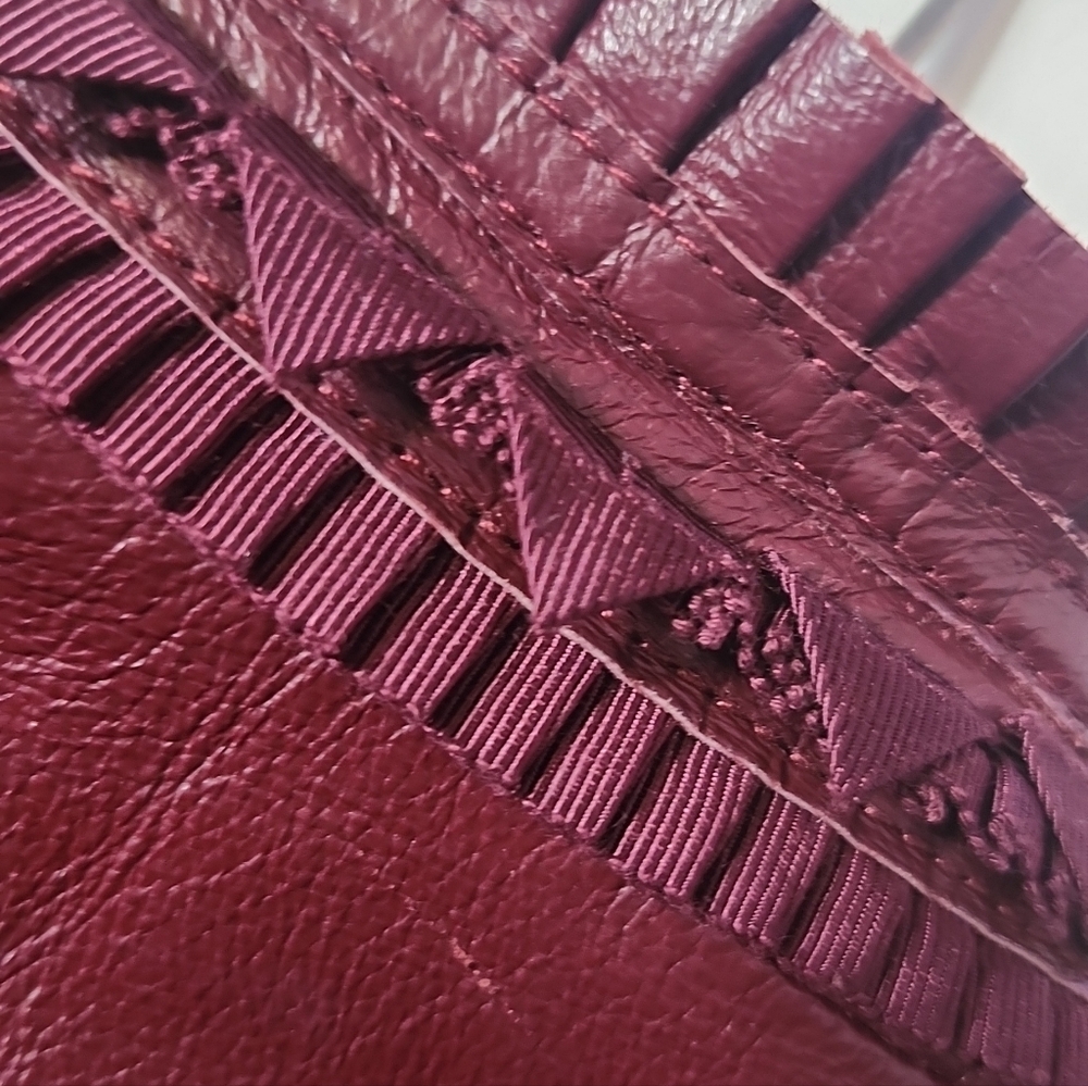 ✨️Chic Burgundy Leather Blazer Jacket✨️ - Picture 10 of 10